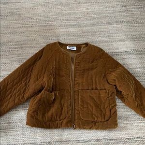 Velour bomber jacket
